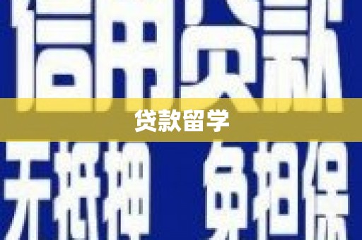 咸丰贷款留学