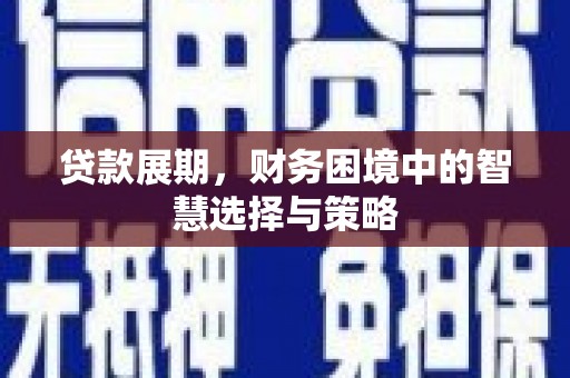 咸丰贷款展期，财务困境中的智慧选择与策略
