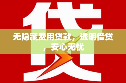 咸丰无隐藏费用贷款，透明借贷，安心无忧