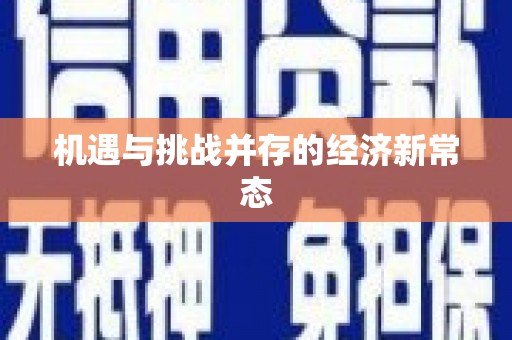咸丰机遇与挑战并存的经济新常态