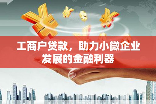 咸丰工商户贷款，助力小微企业发展的金融利器