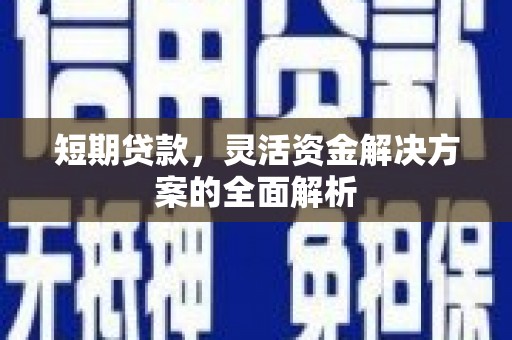 咸丰短期贷款，灵活资金解决方案的全面解析