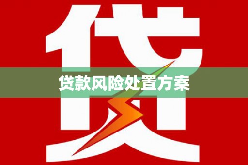 咸丰贷款风险处置方案
