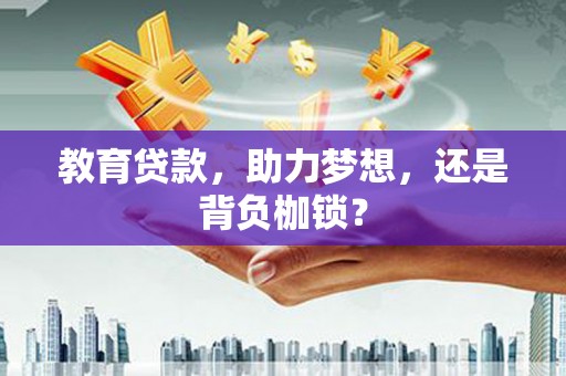 咸丰教育贷款，助力梦想，还是背负枷锁？