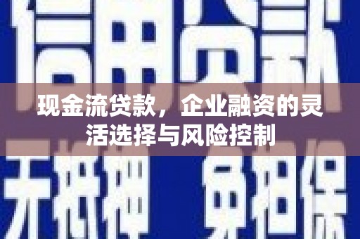 咸丰现金流贷款，企业融资的灵活选择与风险控制