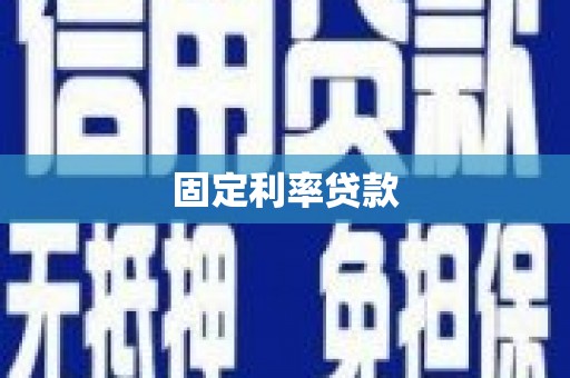 咸丰固定利率贷款
