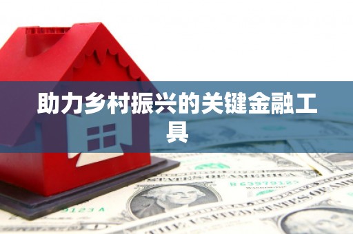 咸丰助力乡村振兴的关键金融工具