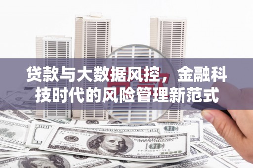 咸丰贷款与大数据风控，金融科技时代的风险管理新范式
