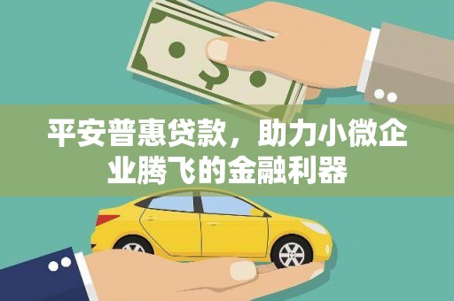咸丰平安普惠贷款，助力小微企业腾飞的金融利器