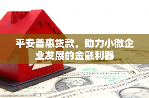 咸丰平安普惠贷款，助力小微企业发展的金融利器