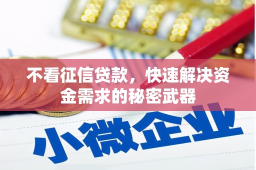 咸丰不看征信贷款，快速解决资金需求的秘密武器