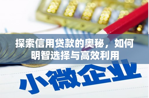 咸丰探索信用贷款的奥秘，如何明智选择与高效利用