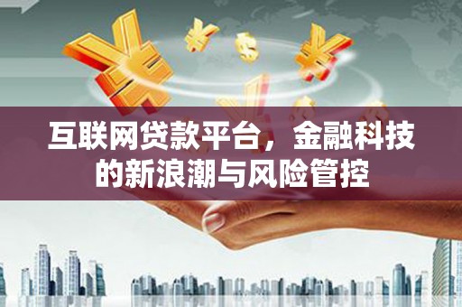 咸丰互联网贷款平台，金融科技的新浪潮与风险管控