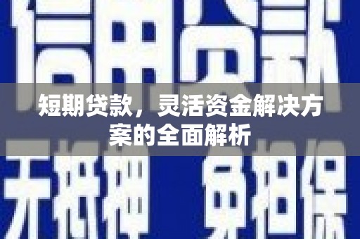 咸丰短期贷款，灵活资金解决方案的全面解析