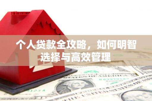 咸丰个人贷款全攻略，如何明智选择与高效管理