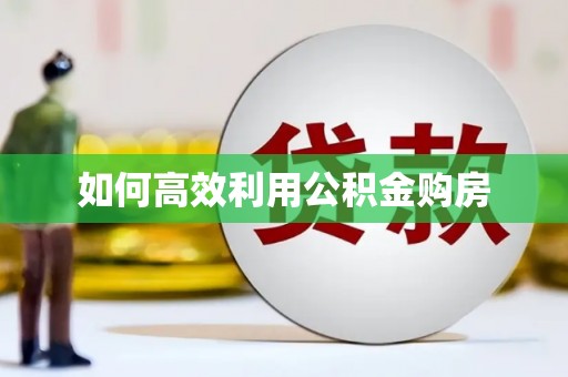 咸丰如何高效利用公积金购房