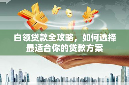 咸丰白领贷款全攻略，如何选择最适合你的贷款方案